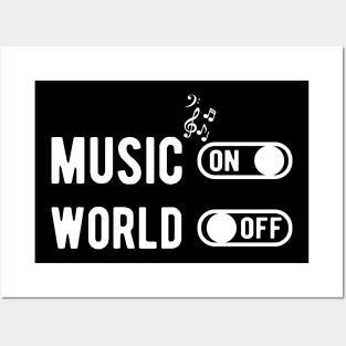 Music on world off Posters and Art